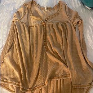 Free People Flowy Shirt